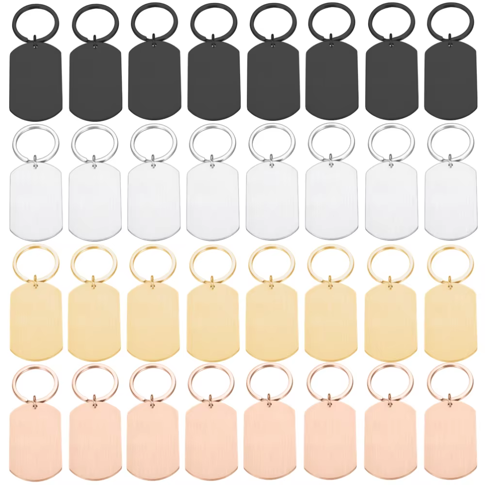 Men'S Fashion Gold Chain - 10 Pezzi Portachiavi in Metallo Personalizzati