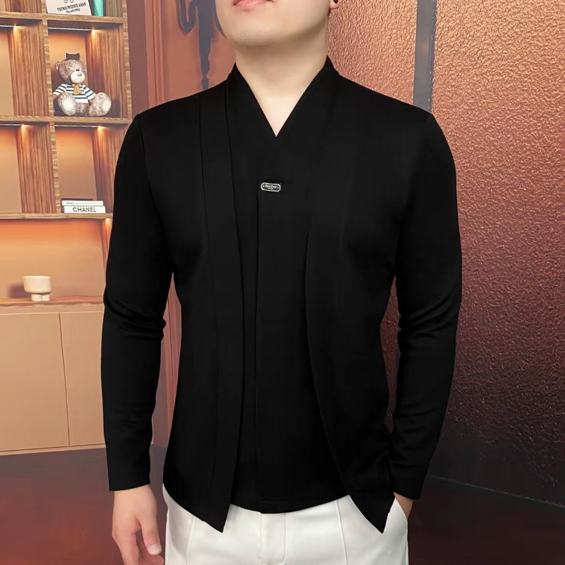 Men'S Spring Fashion - Felpa in due pezzi finta di
