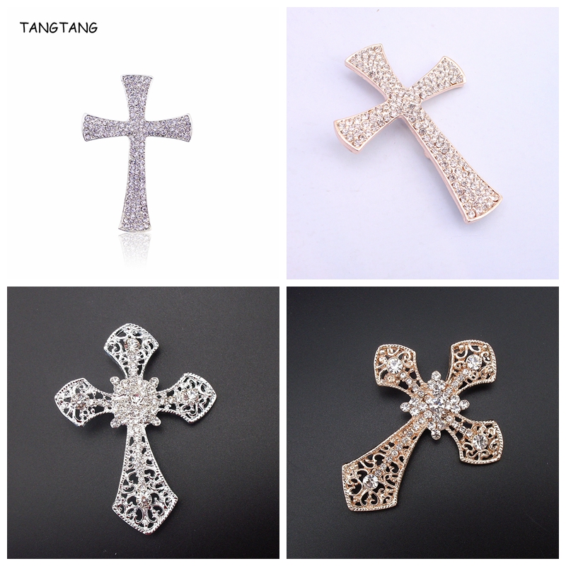 Men'S Fashion Easter - TANGTANG Moda Resplendente Croce argentata e