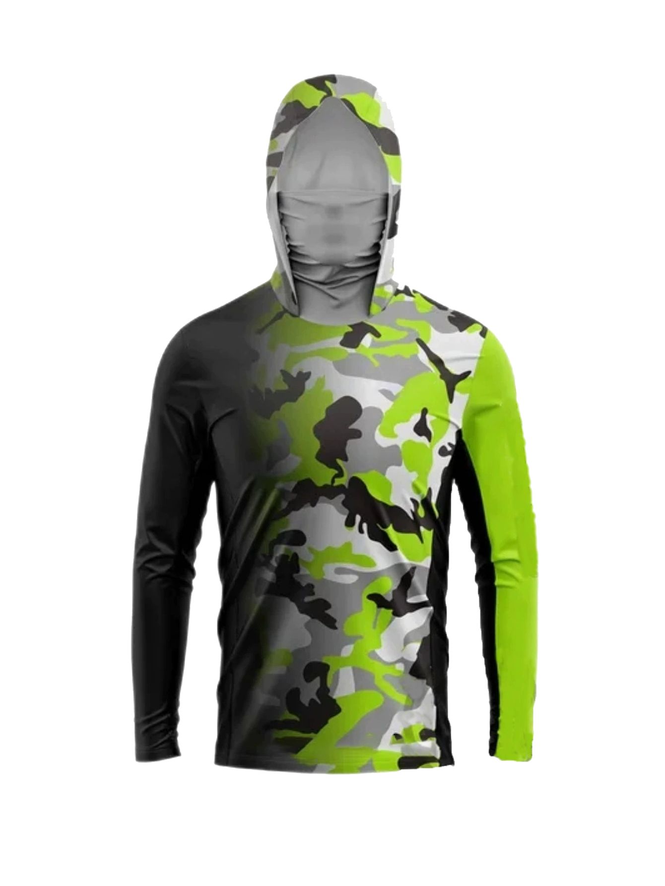 Military Shirt Men - Maglietta a maniche lunghe con cappuccio