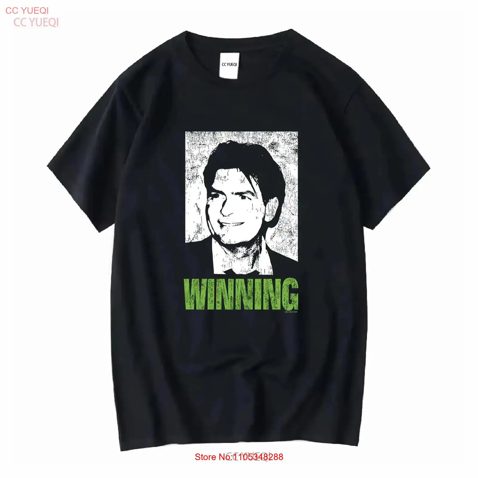 Mens Fashion In The 2000S - T-shirt Y2K Charlie Sheen Winning, taglia