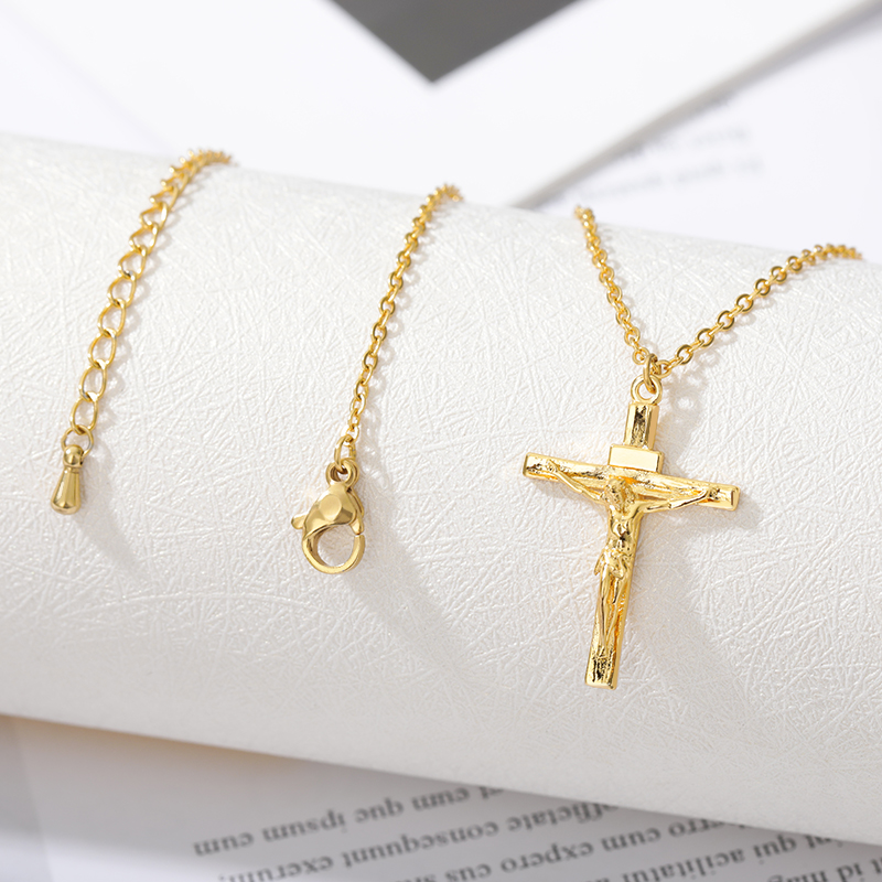 Men'S Fashion Easter - Collana con croce cristiana di Gesù