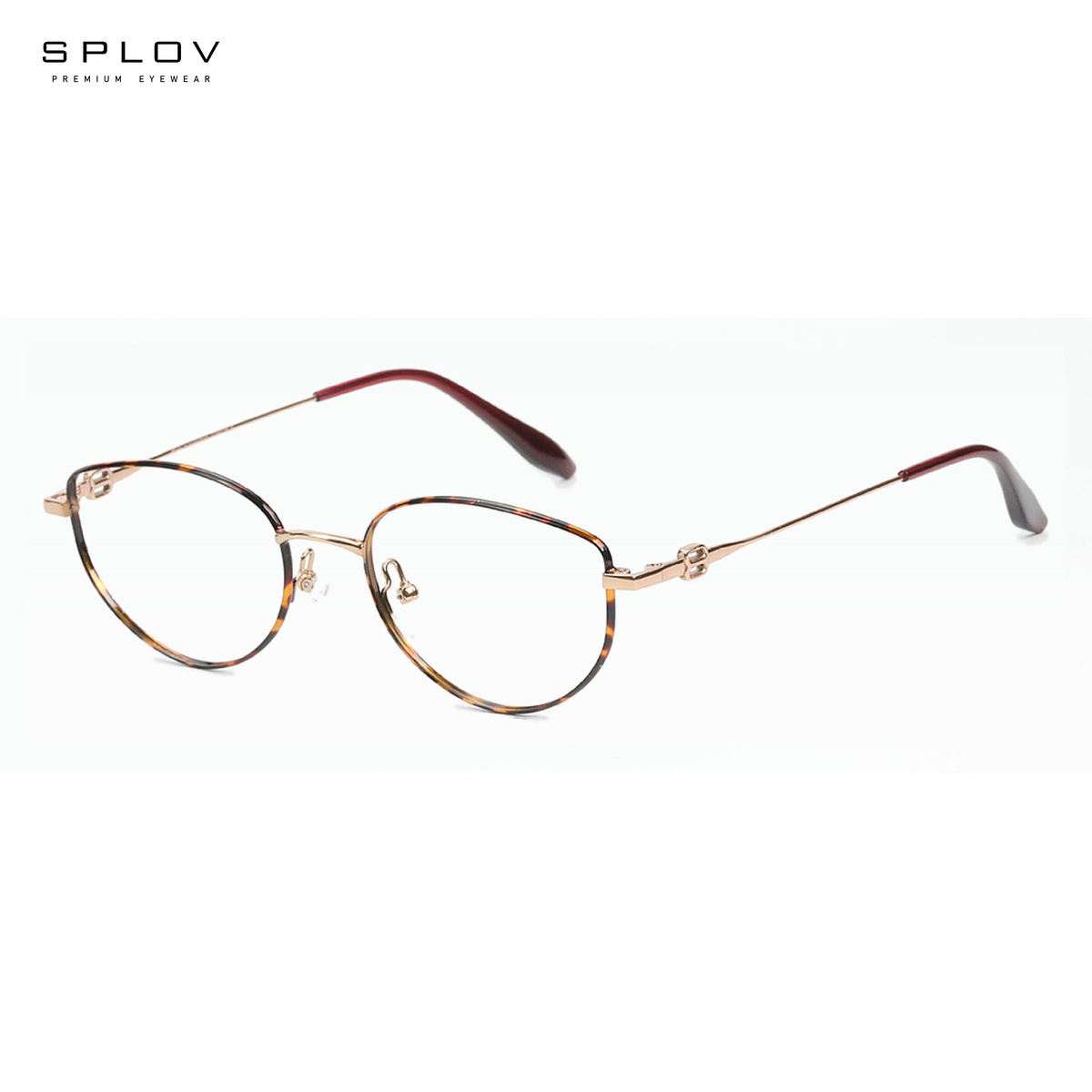 Men'S Fashion Non Prescription Glasses - Montature per Occhiali Retrò in Metallo