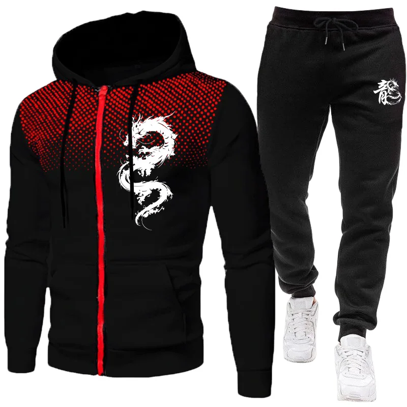 Men'S Fashion Tips - Set da Uomo con Stampa Drago