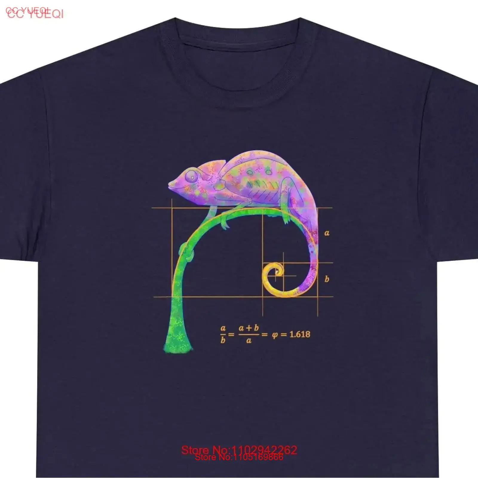 Men'S Fashion Uk - Maglietta Fibonacci Chameleon Distributore britannico vintage