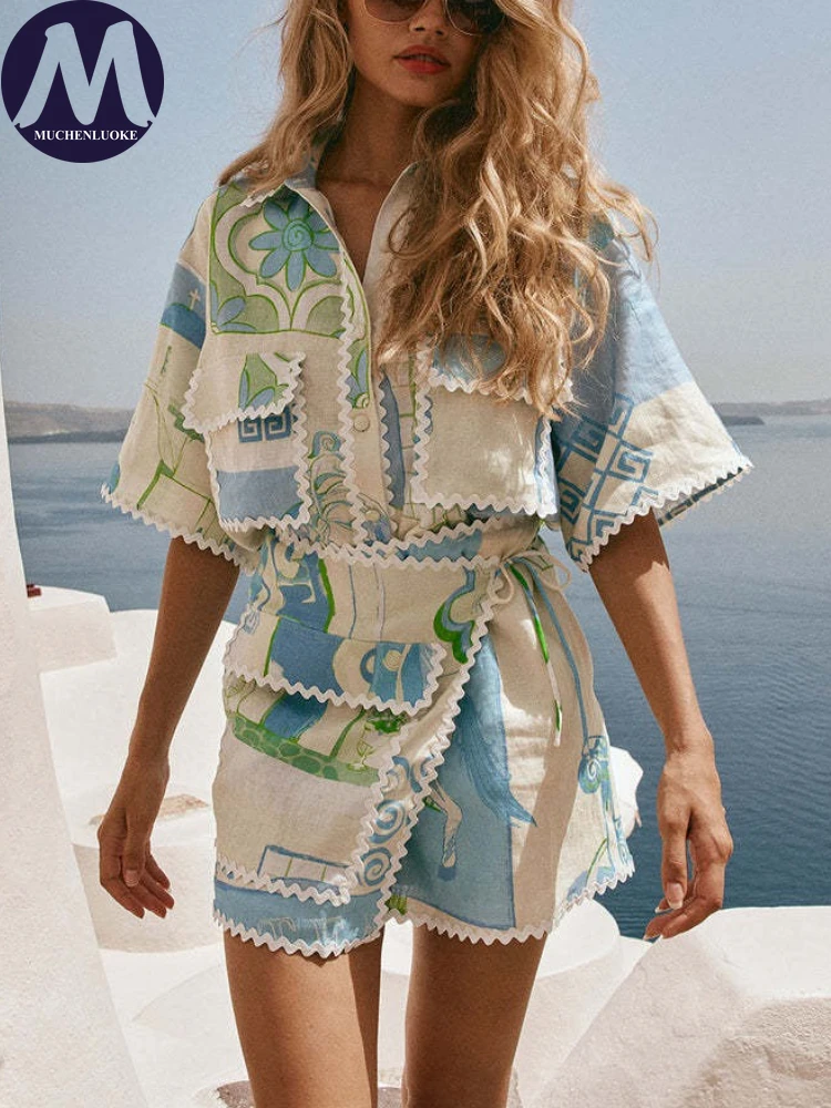 Men'S Fashion Line - Completo Estivo da Donna Due Pezzi: