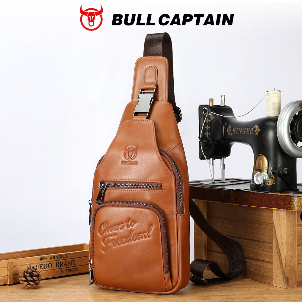 Mens Fashion Blog - Borsa a tracolla BULLCAPTAIN in vera