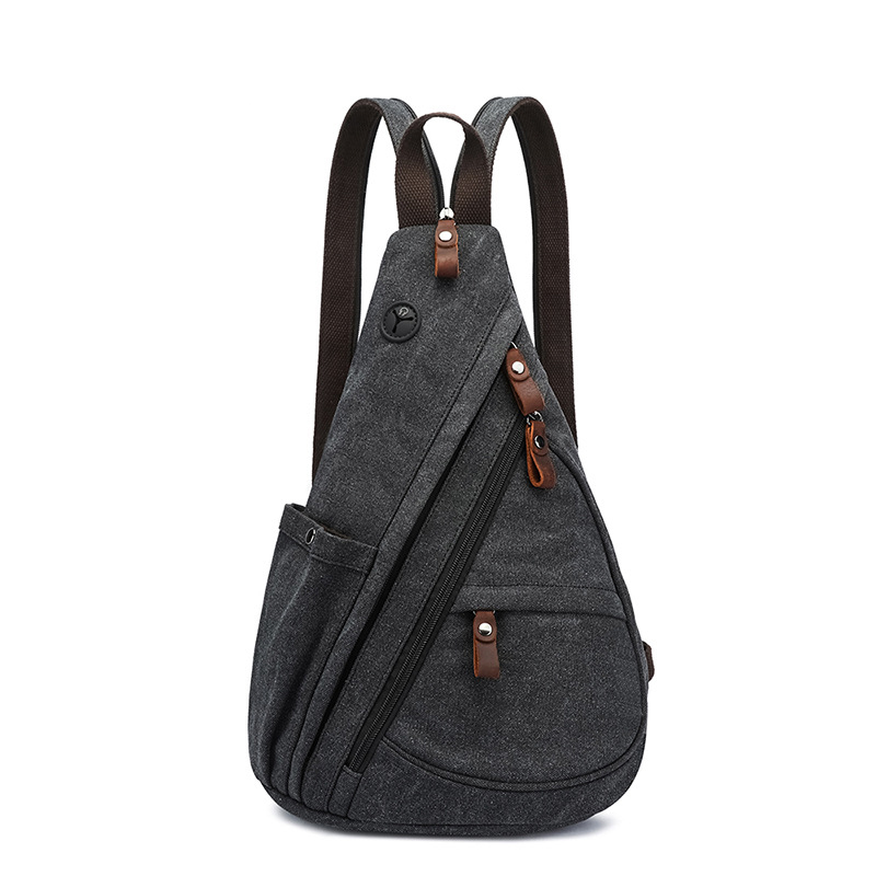 Mens Fashion Blog - Borsa a tracolla in tela Borsa