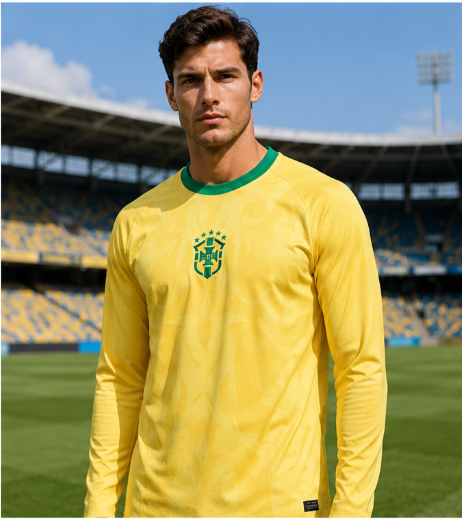 Mens Fashion Trends 2026 - Maglia da Calcio a Maniche Lunghe