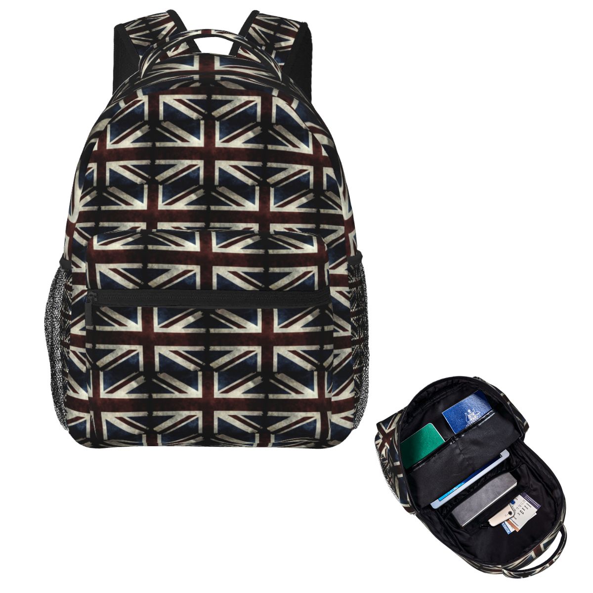 Men'S Fashion Uk - Zaino Scolastico con Bandiera Union Jack