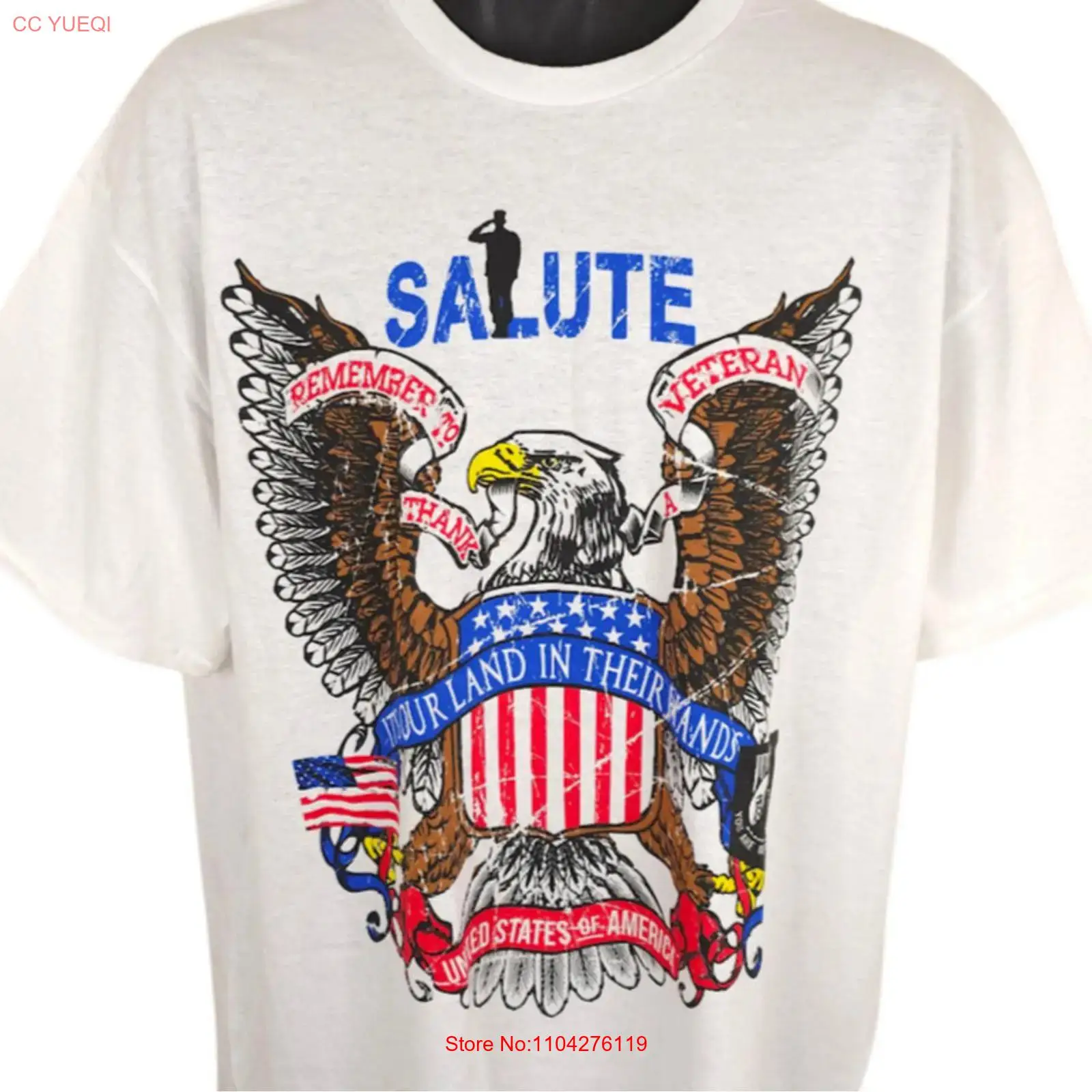 Military Shirt Men - T-shirt da uomo per veterani militari,