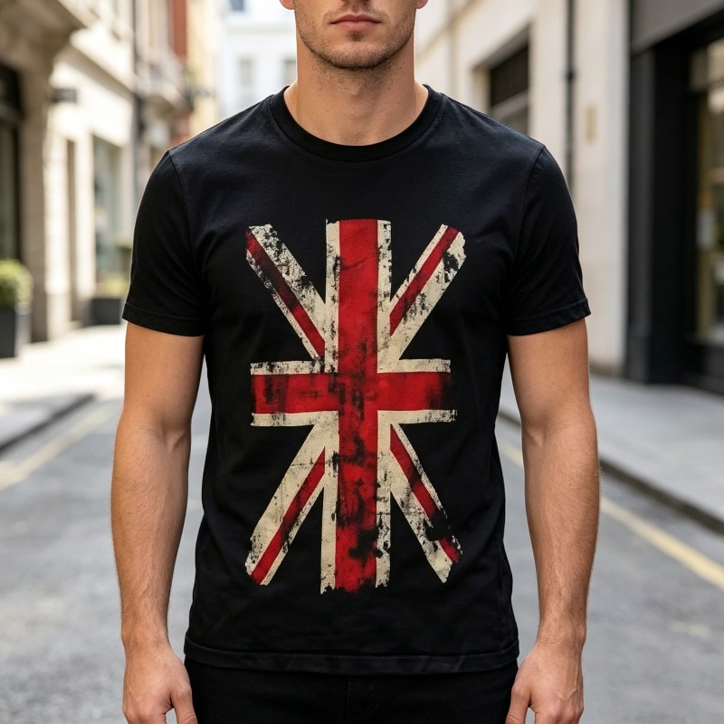 T-shirt con grafica Union Jack - Men'S Fashion Uk recensione e prezzo