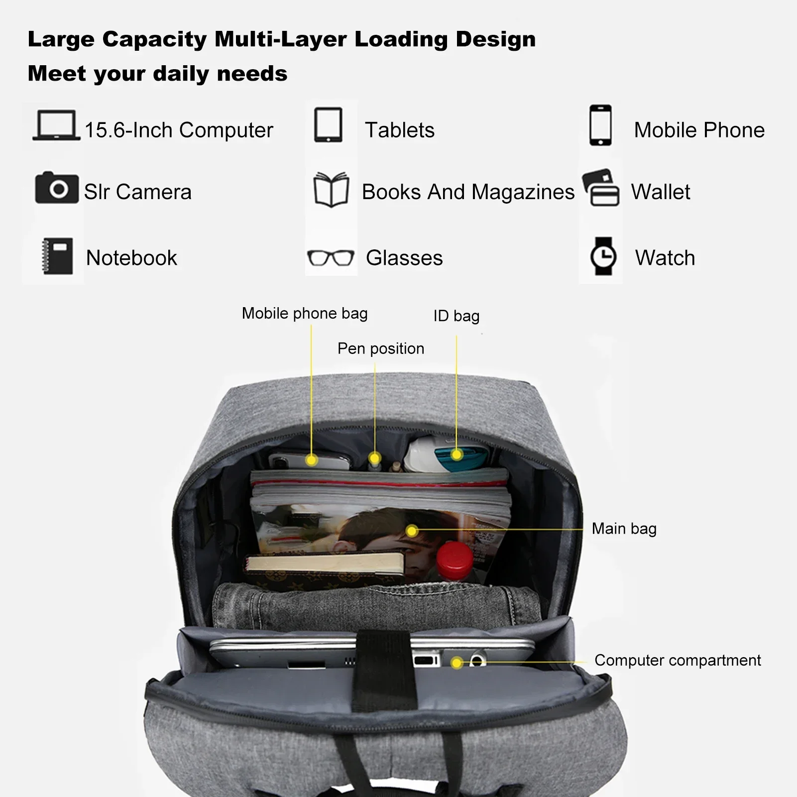 Zaino per laptop per borsa per - Mens Fashion Blog recensione e prezzo
