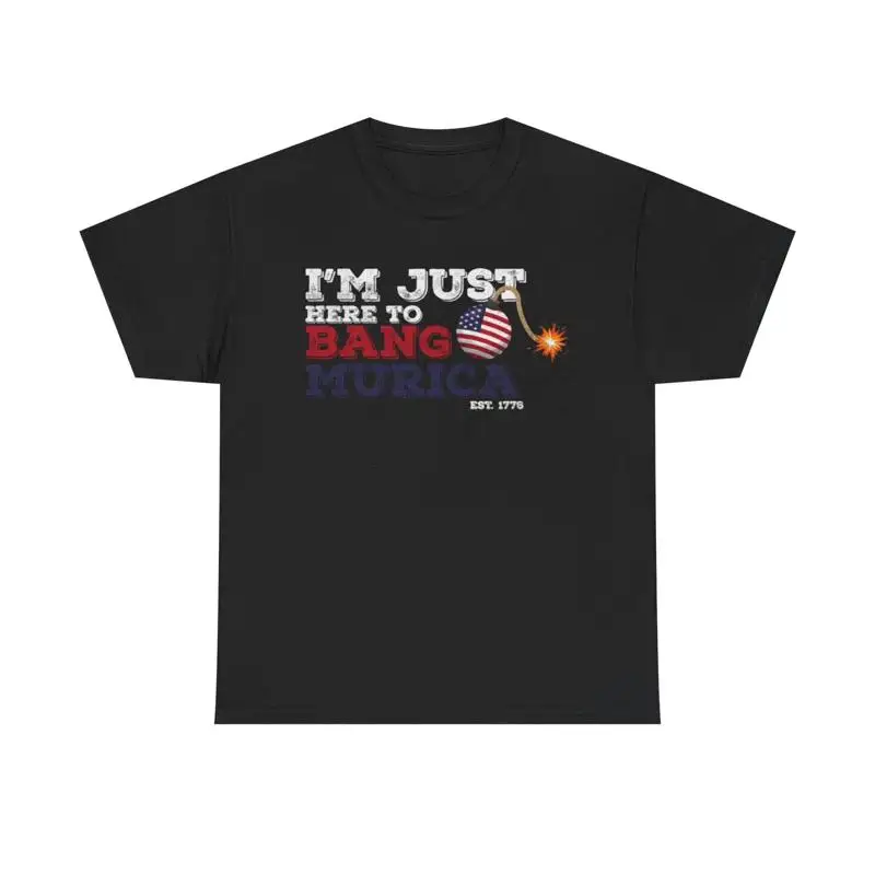 Im Just Here To Bang T Shirt A - Military Shirt Men recensione e prezzo