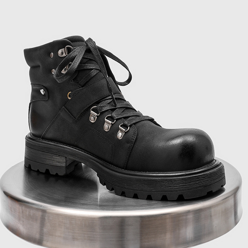 Stivali in pelle da uomo di ma - Fashion Men'S Boots recensione e prezzo