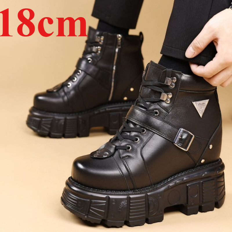 Stivali da Moto in Vera Pelle  - Fashion Men'S Boots recensione e prezzo