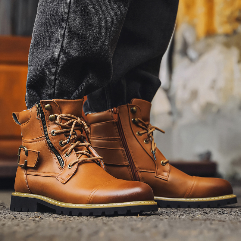 Stivali da uomo in pelle di qu - Fashion Men'S Boots recensione e prezzo