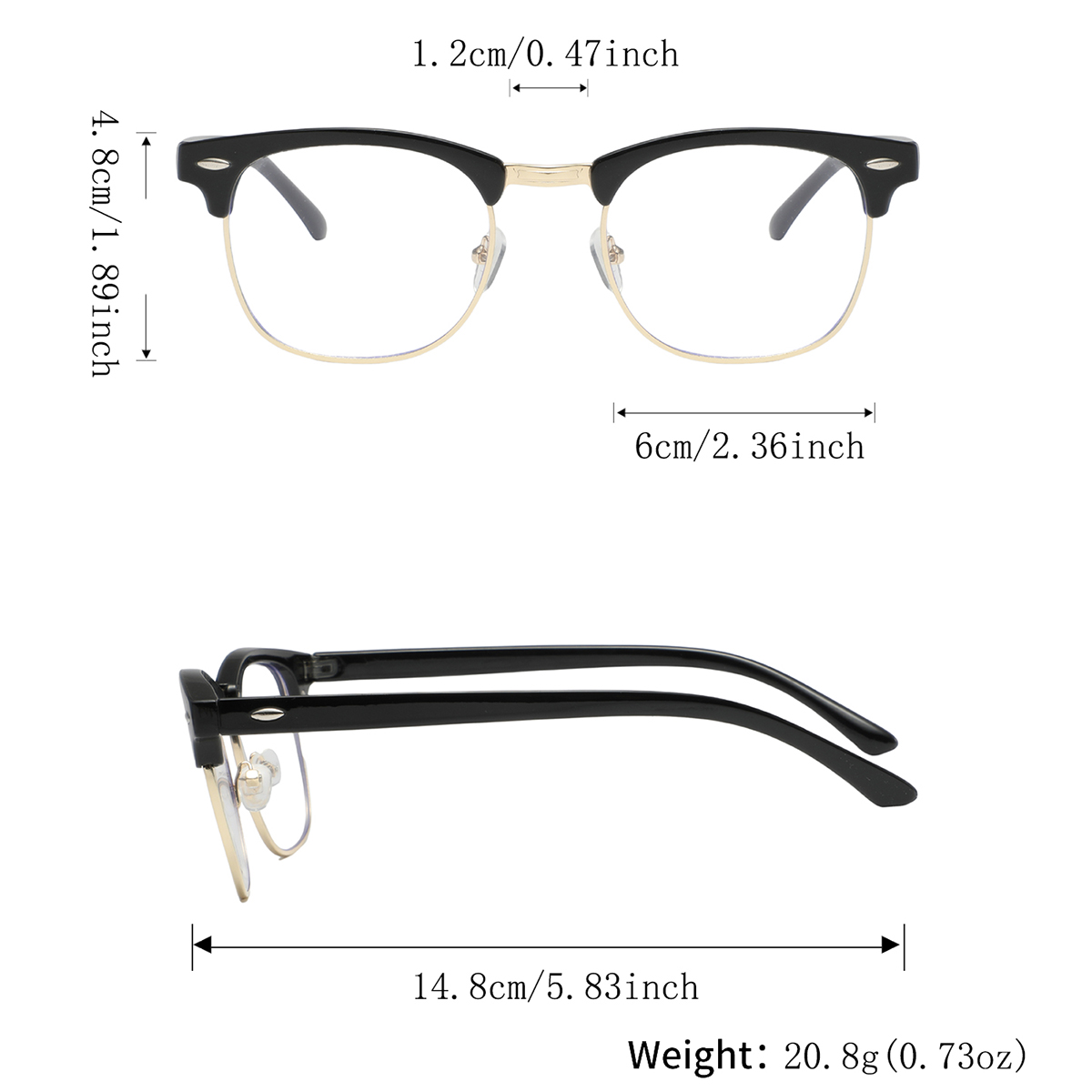 4 paia di occhiali da uomo in  - Men'S Fashion Non Prescription Glasses recensione e prezzo