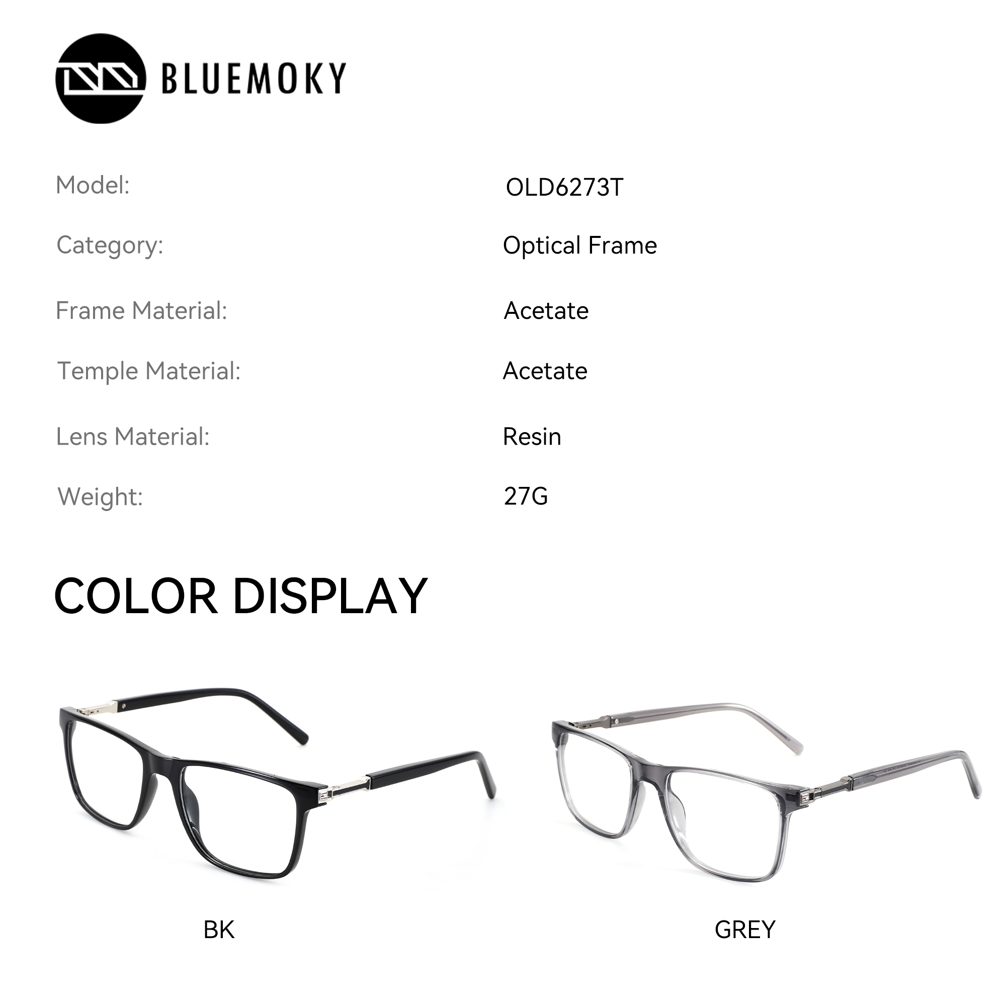 BLUEMOKY Montatura per Occhial - Men'S Fashion Non Prescription Glasses recensione e prezzo