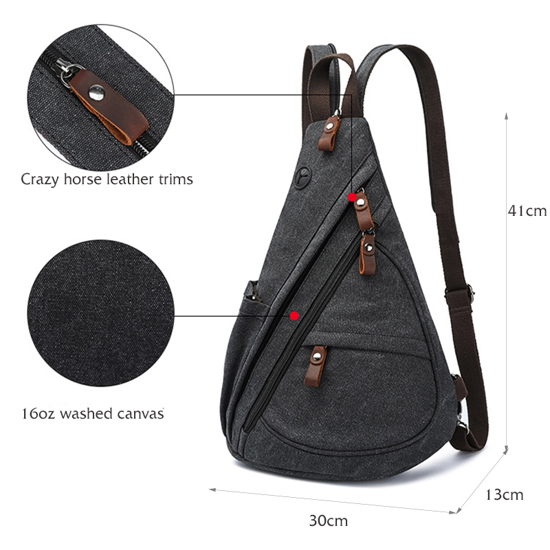 Borsa a tracolla in tela Borsa - Mens Fashion Blog recensione e prezzo
